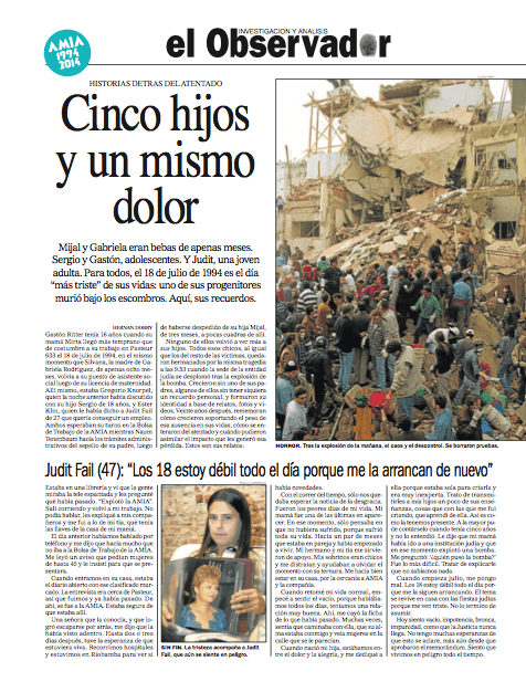 Cinco hijos y un mismo dolor.