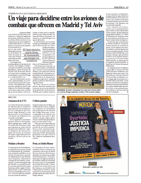 Un viaje para decidirse entre los aviones de combate que ofrecen en Madrid y Tel Aviv.