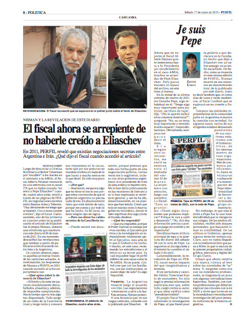 El fiscal ahora se arrepiente de no haberle creído a Eliaschev.