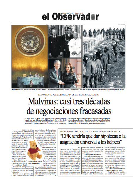 Malvinas: casi tres décadas de negociaciones fracasadas